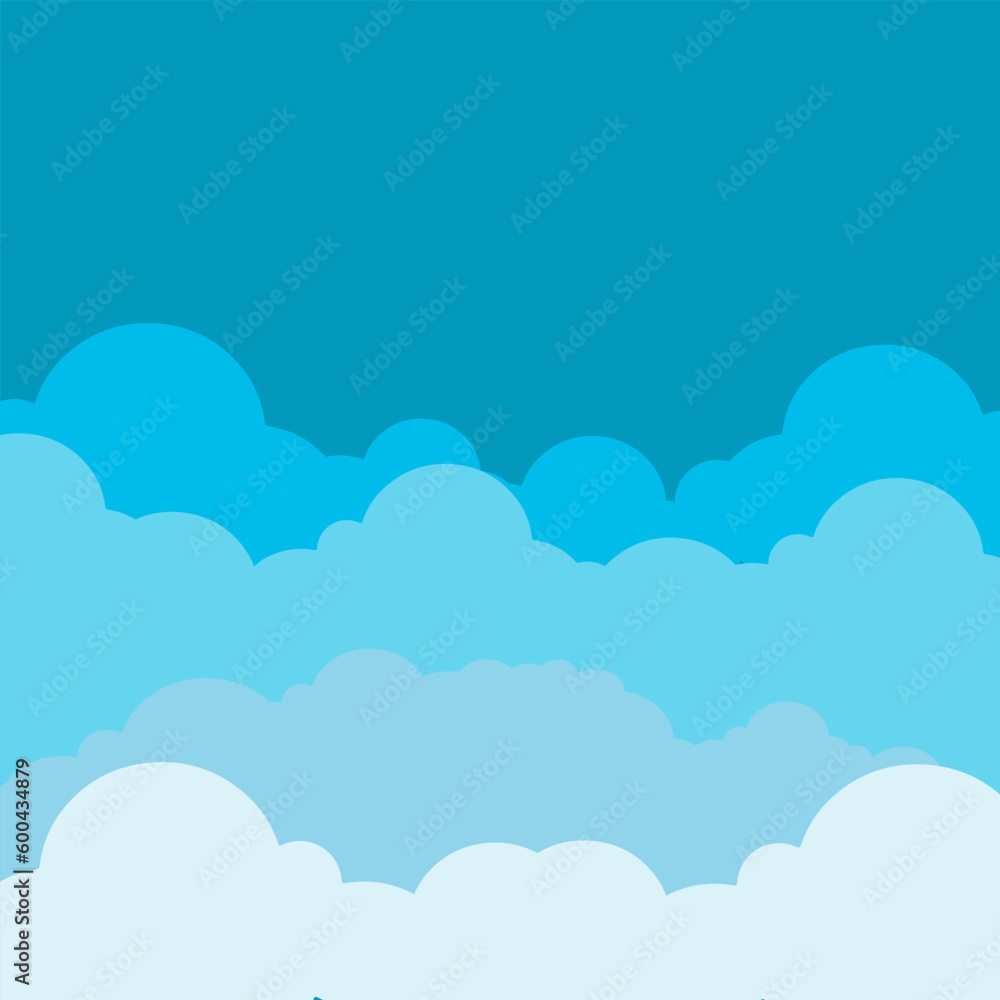 Sky and Clouds, Beautiful Background. Stylish design with a flat, cartoon poster, flyers, postcards, web banners. holiday mood, airy atmosphere. Isolated Object. Design Material. Vector illustration. Sky and Clouds, Beautiful Background. Stylish design with a flat, cartoon poster, flyers, postcards, web banners. holiday mood, airy atmosphere. Isolated Object. Design Material. Vector illustration.