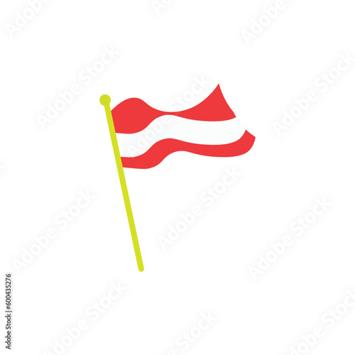 vector graphics of the national flag on a white background