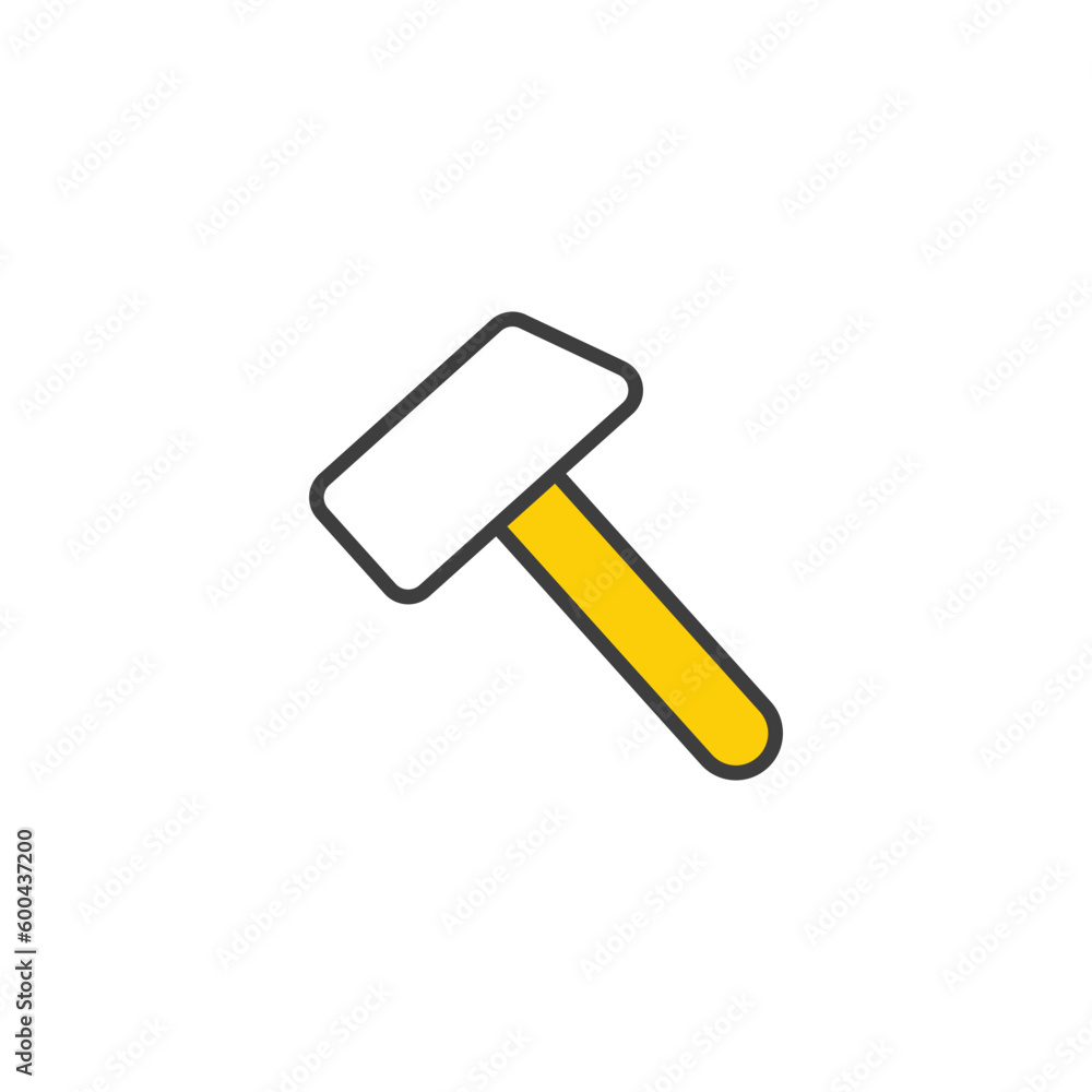 Rammer icon design with white background stock illustration Rammer icon design with white background stock illustration