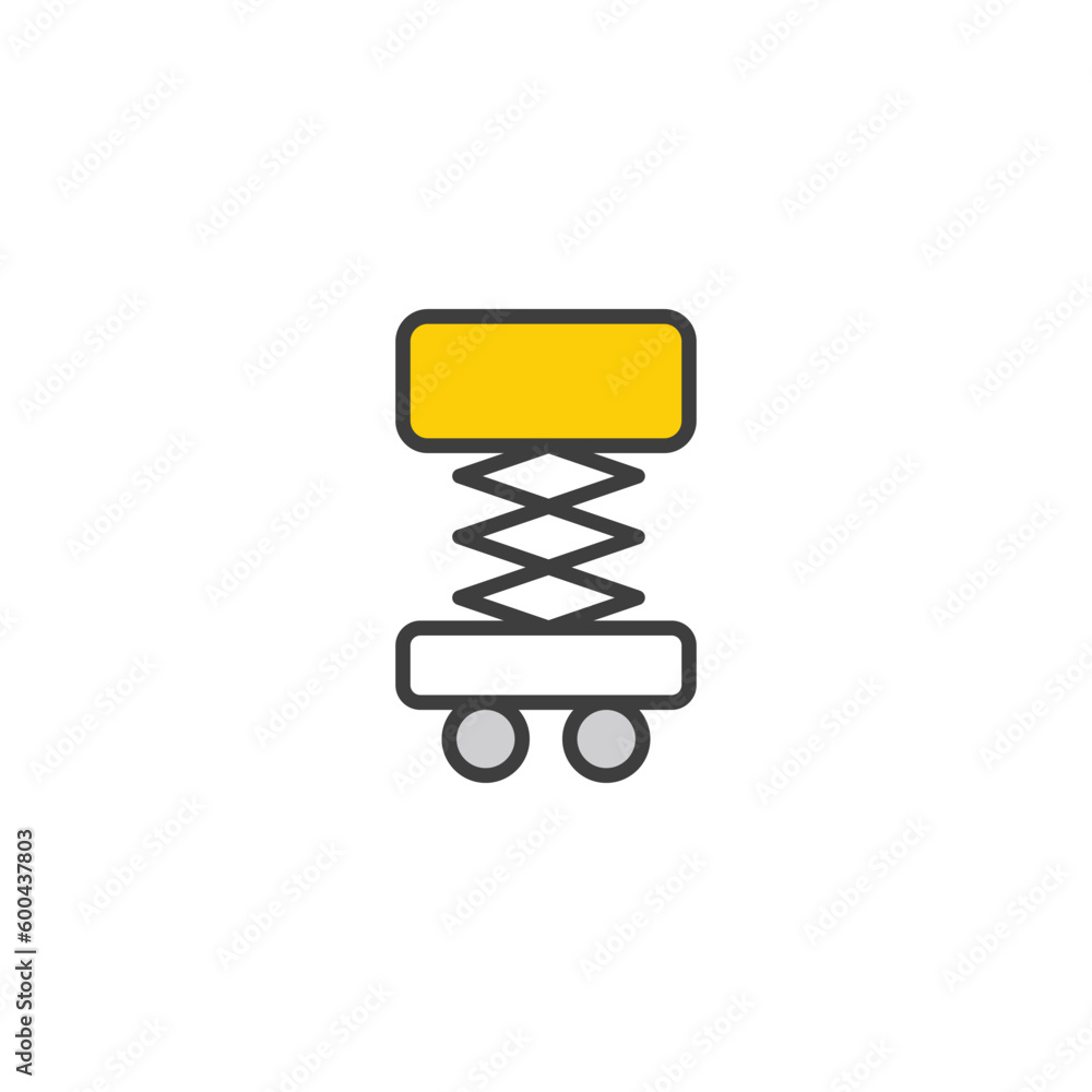 Lift icon design with white background stock illustration Lift icon design with white background stock illustration