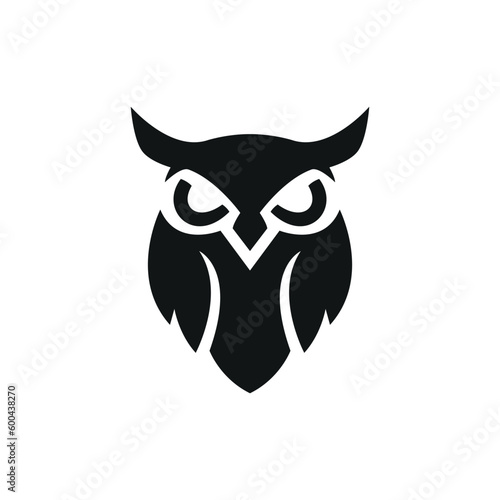 owl logo icon vector illustration