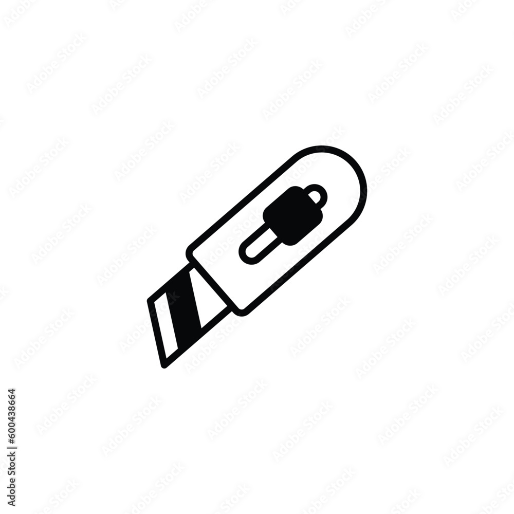 Cutter icon design with white background stock illustration Cutter icon design with white background stock illustration