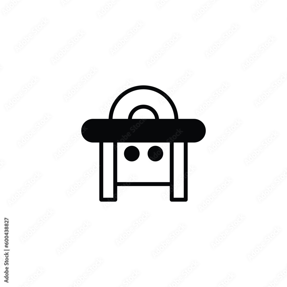 Circle Saw icon design with white background stock illustration Circle Saw icon design with white background stock illustration
