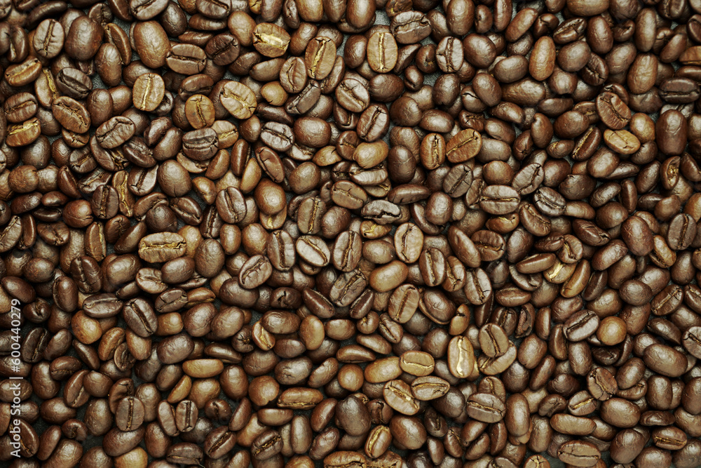 Fototapeta premium black coffee beans. roasted coffee