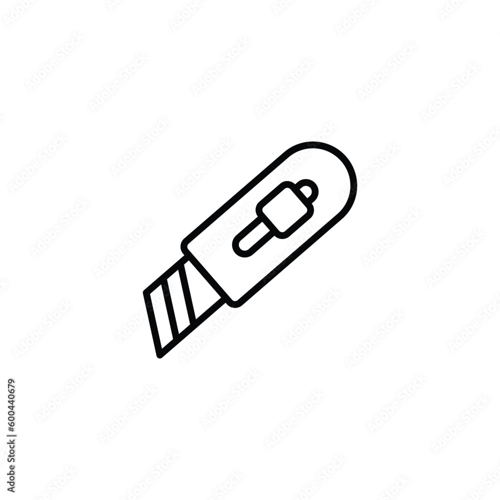 Cutter icon design with white background stock illustration Cutter icon design with white background stock illustration