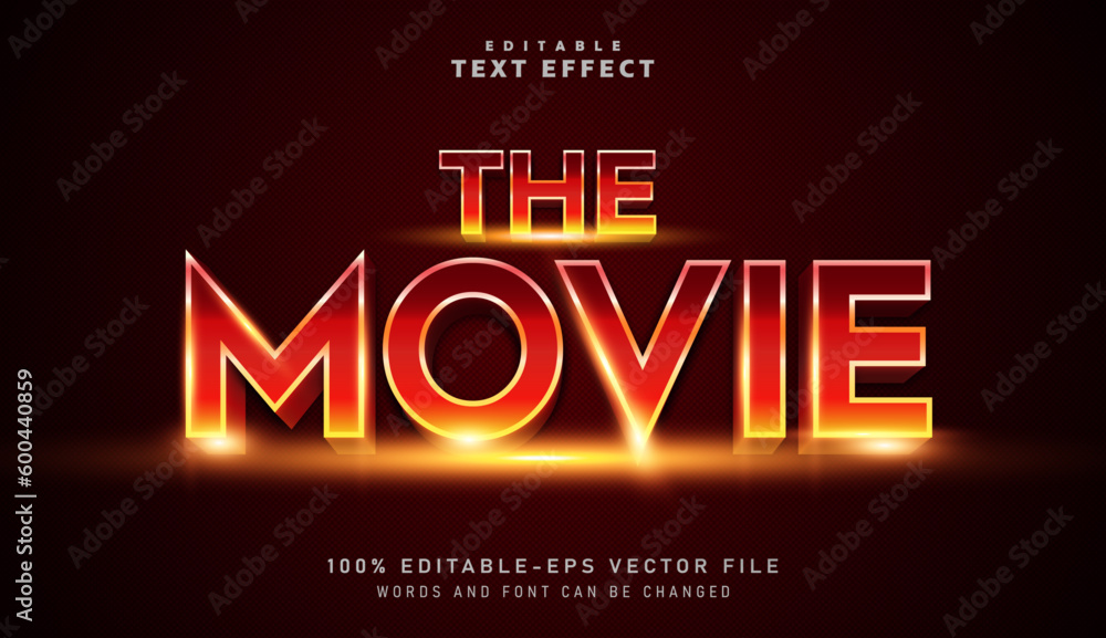 Φωτογραφία 3D Cinematic Movie text effect - Editable text effect