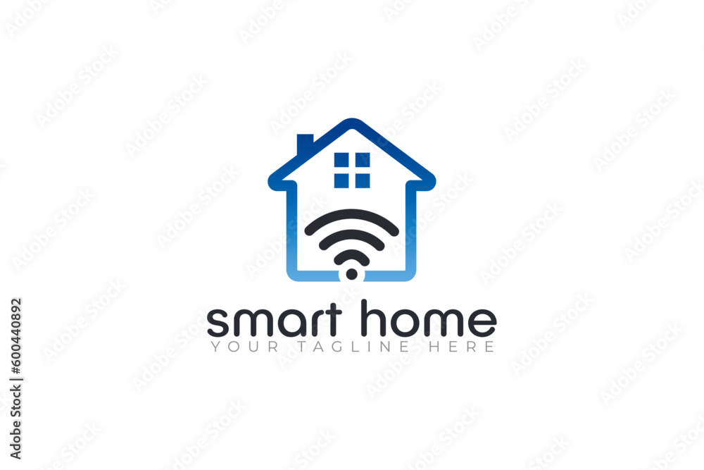 Smart home logo icon