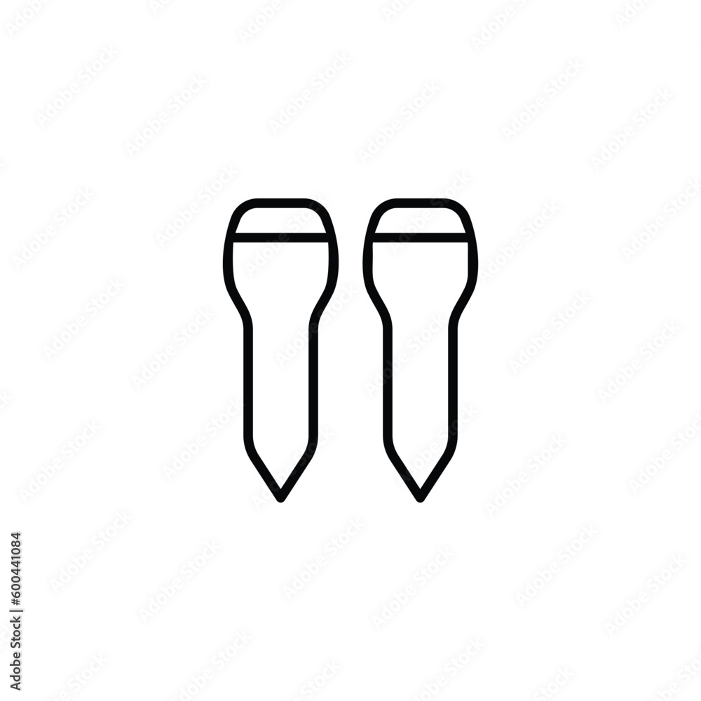 Nails icon design with white background stock illustration Nails icon design with white background stock illustration