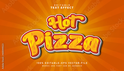 3D Hot Pizza text effect - Editable text effect