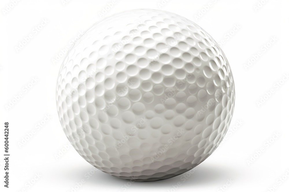 golf ball isolated on white background. AI generated golf ball isolated on white background. AI generated