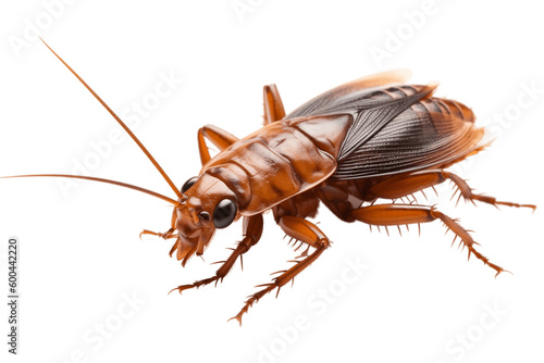 Isolated Cockroach Illustration on Transparent Background, Generative AI