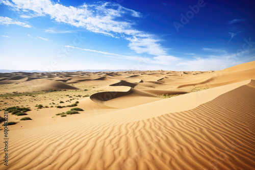 Sand dunes in the desert - Generative AI 