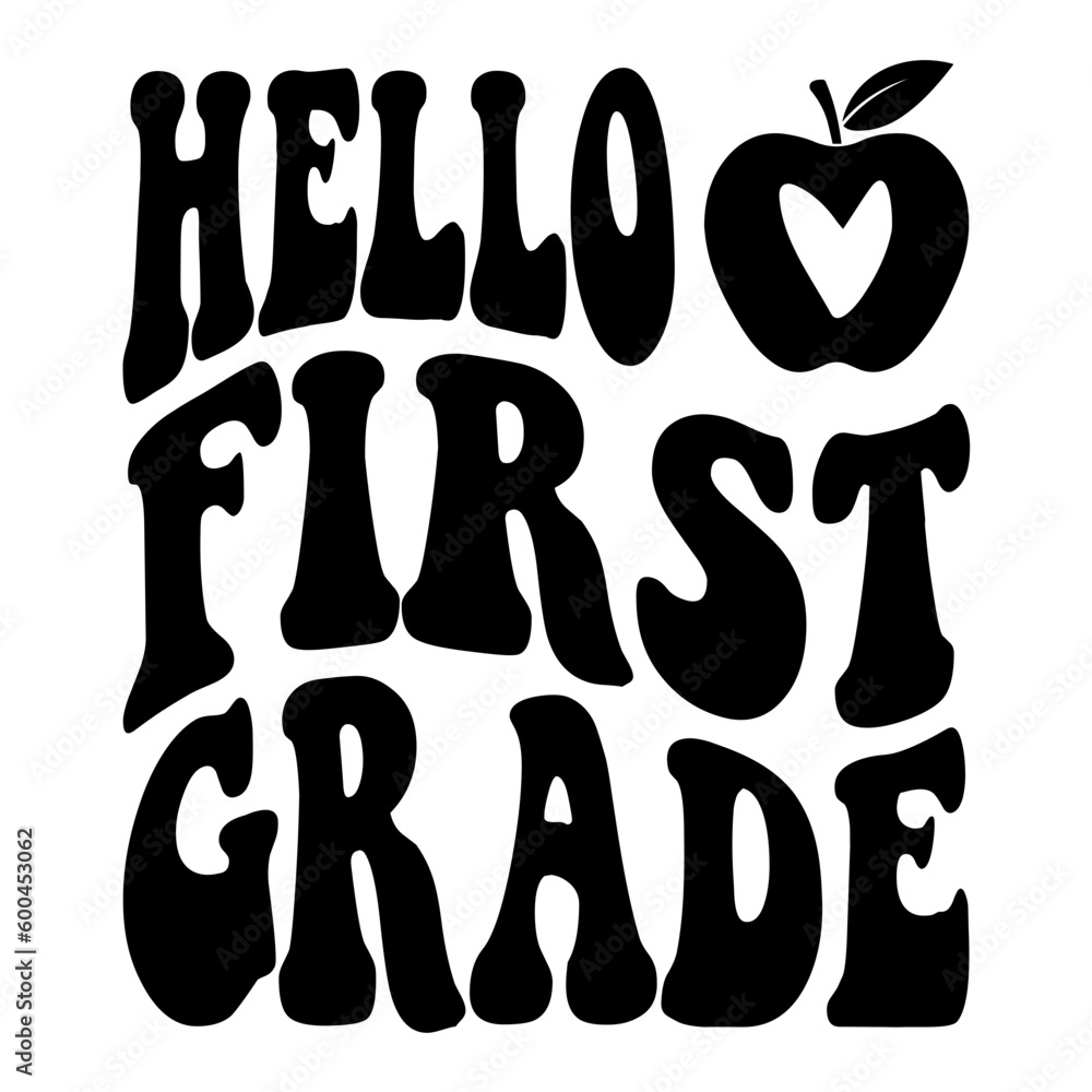 Hello First Grade  svg