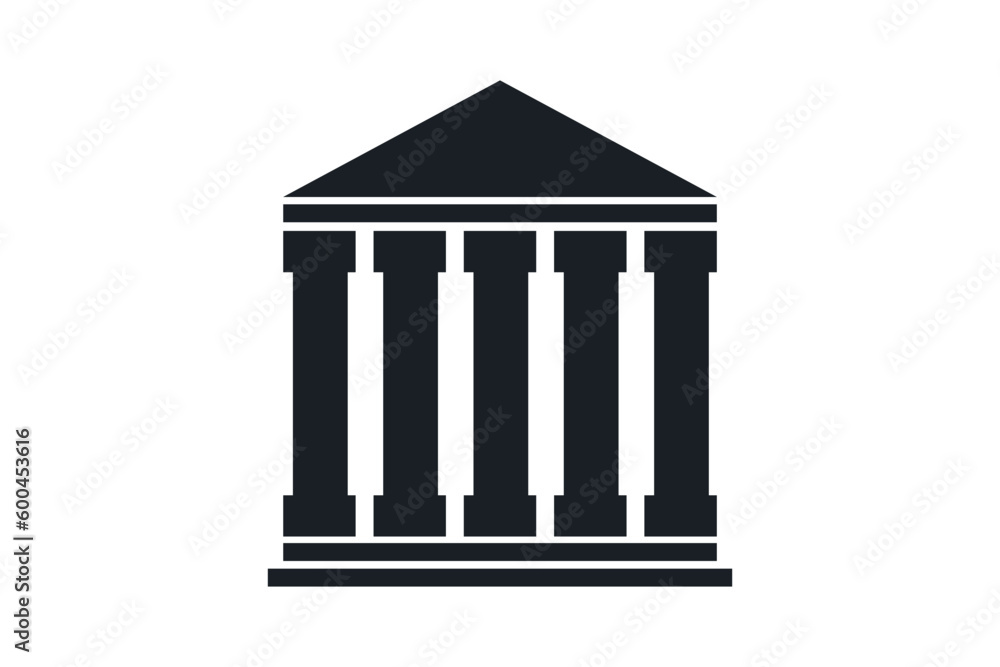 scale of justice law firm logo template	
