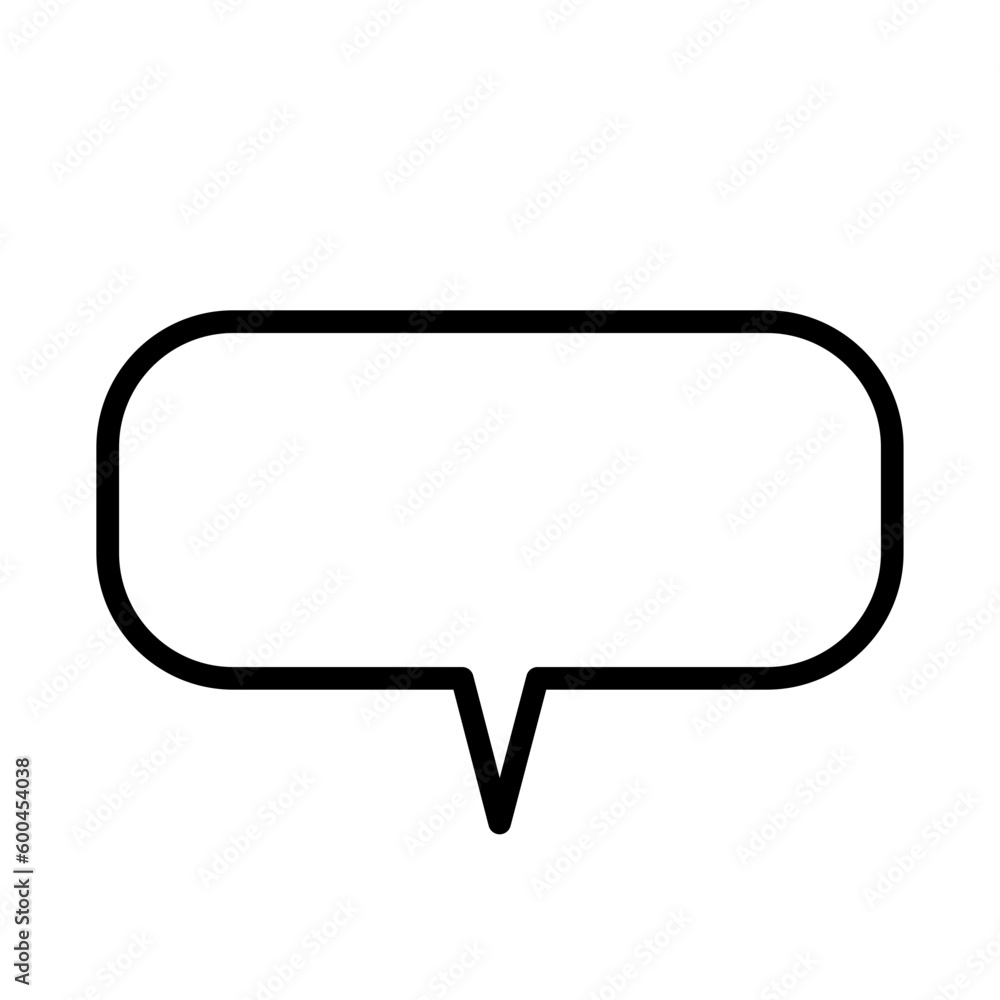 Fototapeta premium Outline Bubble Teks 