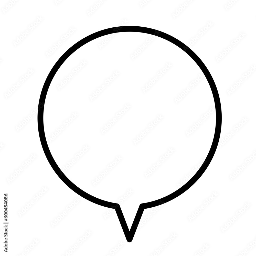 Outline Bubble Teks Outline Bubble Teks
