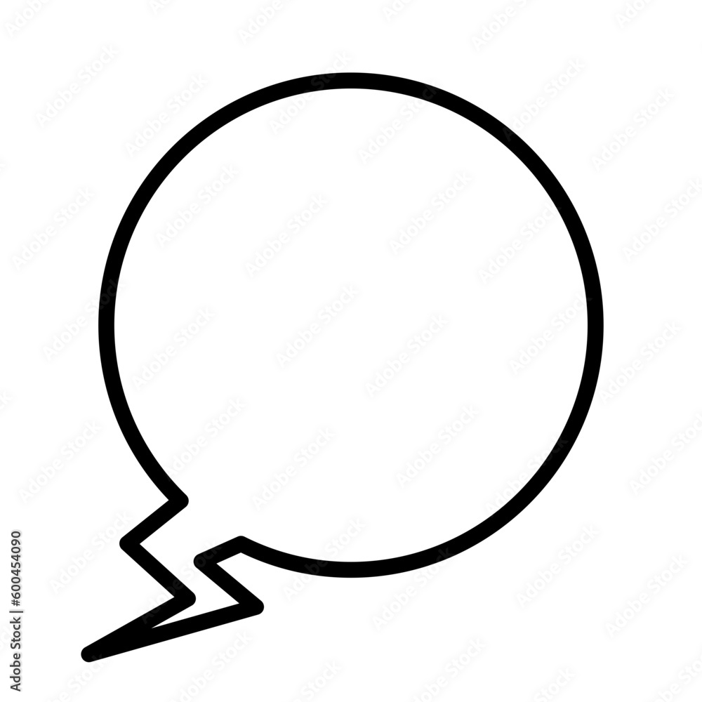 Outline Bubble Teks Outline Bubble Teks