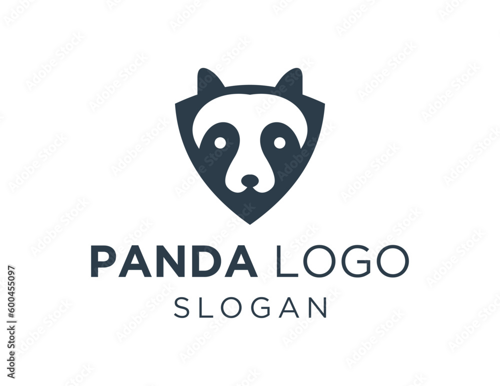 Logo design about Panda on a white background. created using the CorelDraw application.