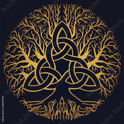 Tree of Life , Yggdrasil vector	
