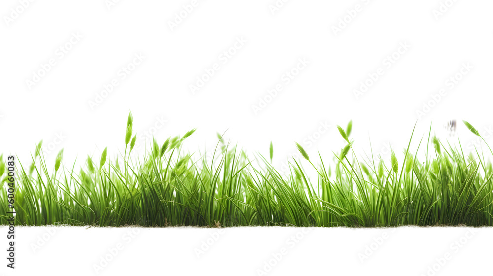 Grass field transparent background png Generative AI Grass field transparent background png Generative AI