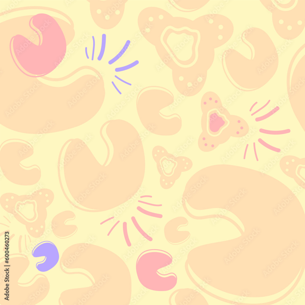 Hand drawn flat design abstract doodle pattern Hand drawn flat design abstract doodle pattern