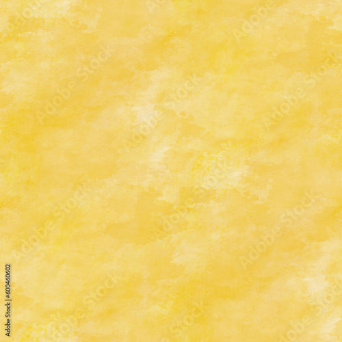 Yellow watercolor background. Seamless pattern. Universal spring and Easter background. 