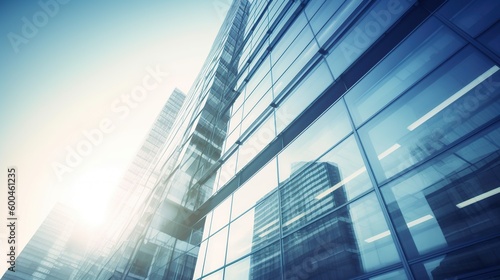 Modern corporate office building  finance background  Generative AI