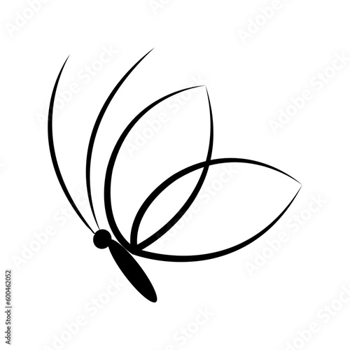 BEAUTIFUL BUTTERFLY icon design template vector