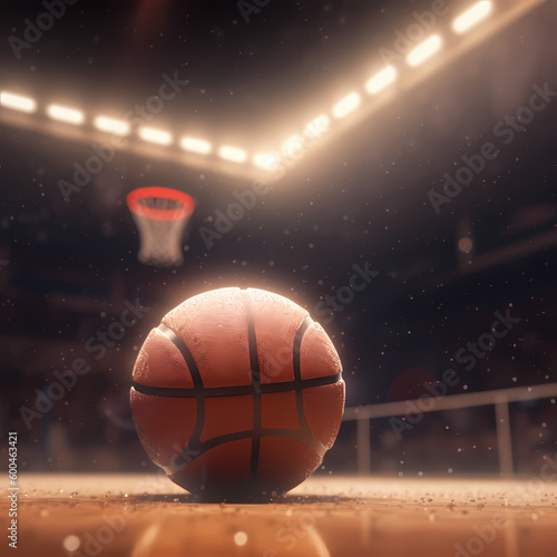 Basket Ball Ball At Stadium © premiumdesign