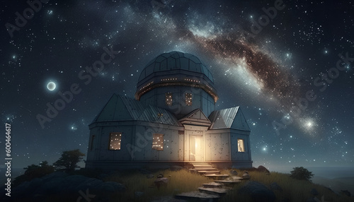 Astronomical observatory under the stars