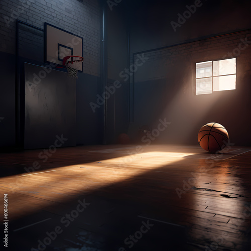 Basket Ball Ball At Stadium © premiumdesign