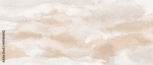 Elegant marble, stone surface texture. Watercolor, ink vector background with white, brown, grey, beige.