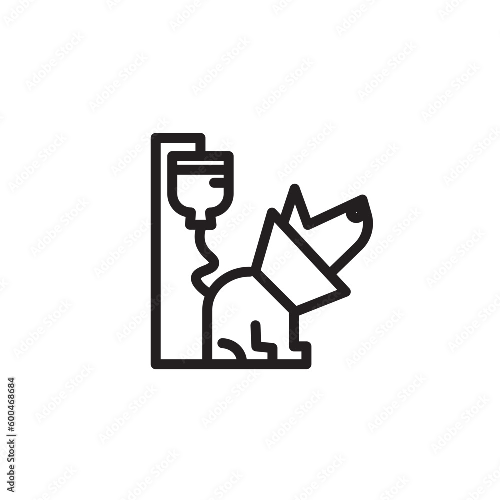 Dog Pet Tread Outline Icon Dog Pet Tread Outline Icon