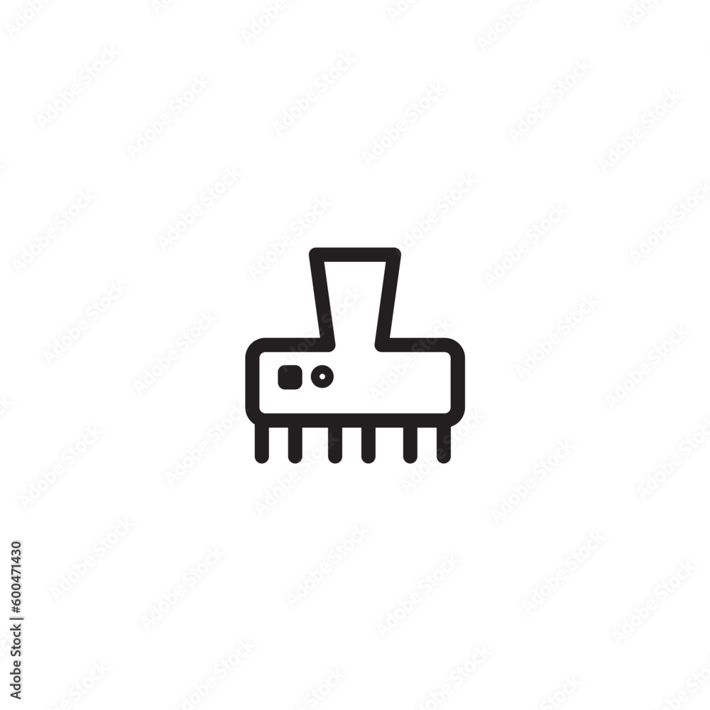 Hair Catcher Clip Outline Icon
