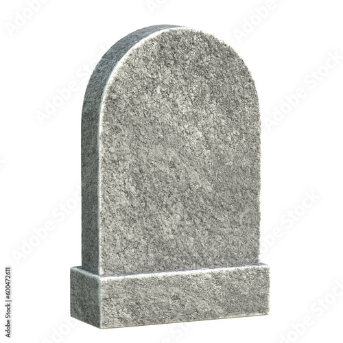 Quadro su tela Gravestone with copy space 3d rendering