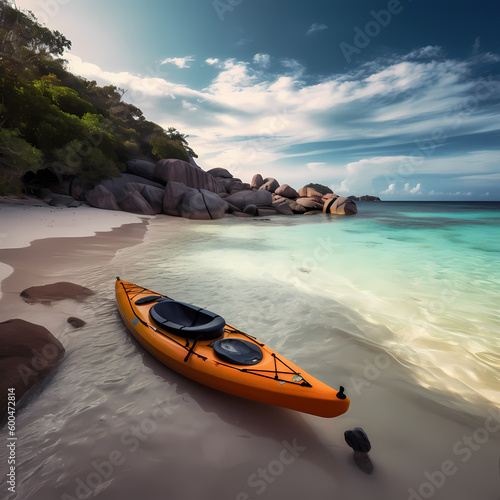 Kayak Boat Recreation At Beach