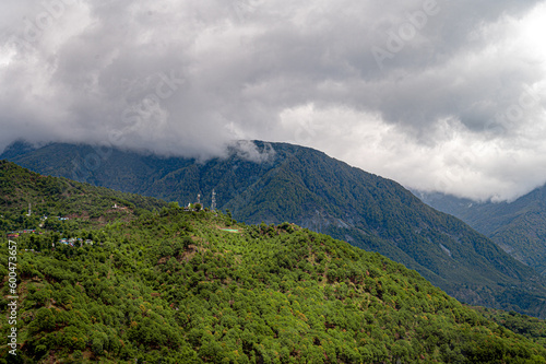 clouds over mountain