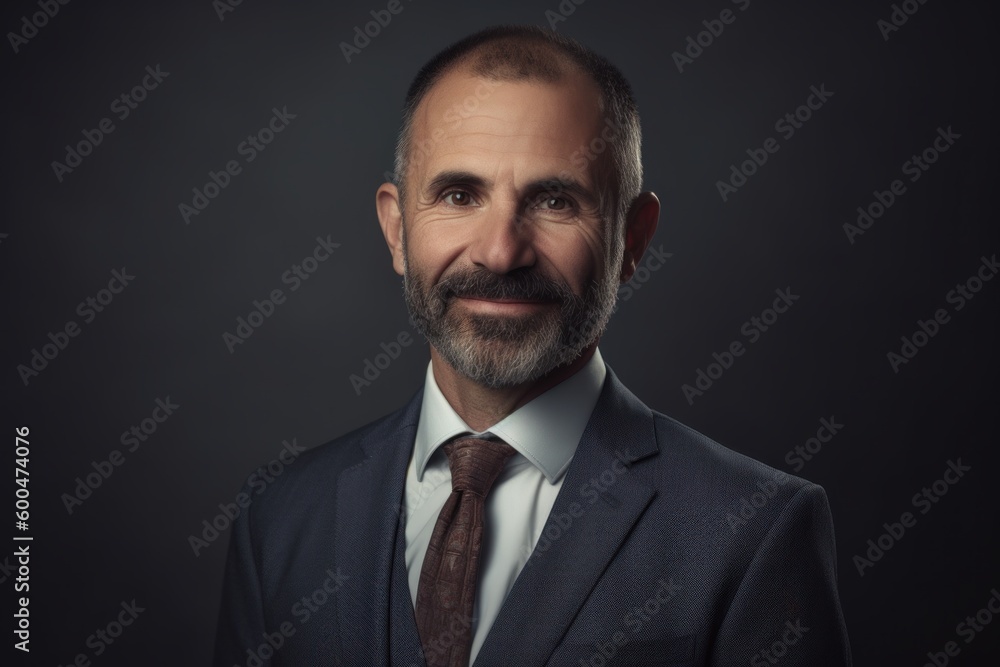 Portrait of a confident mature man in a suit and tie. Portrait of a confident mature man in a suit and tie.