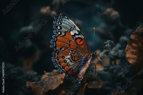 Attractive butterfly backdrop. Generative AI