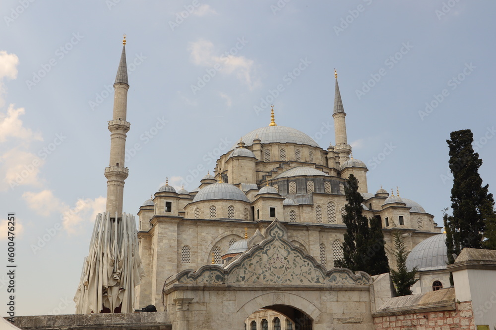 Istanbul, Turkey.
04.29.2023
historical Fatih Mosque (Conqueror's Mosque).
public Ottoman mosque in the Fatih district of Istanbul, Turkey, with a huge decorated domes