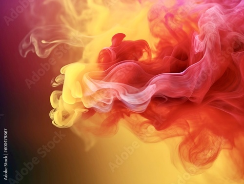 Red and orange smoke background