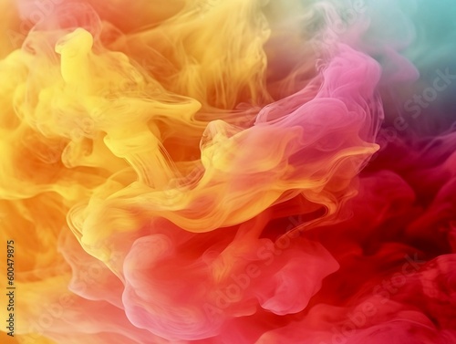 Red and orange smoke background