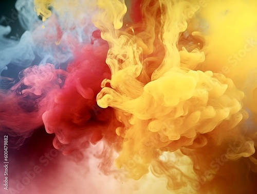 Red and orange smoke background