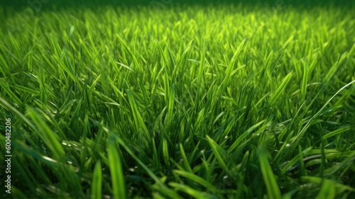 background of green grass close up AI Generative copy space