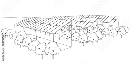Cuadro en lienzo SOLAR AGRICULTURE - Agrovoltaic