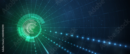 Abstract circuit board futuristic technology processing background