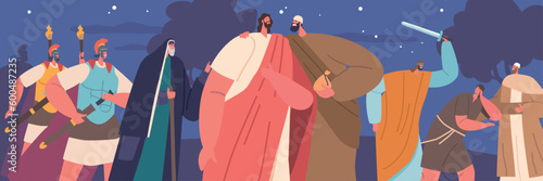Tableau sur toile Betrayal Scene Of Jesus