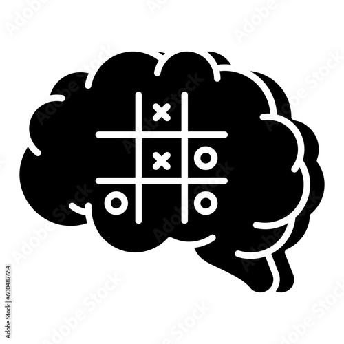 Modern design icon of brain
