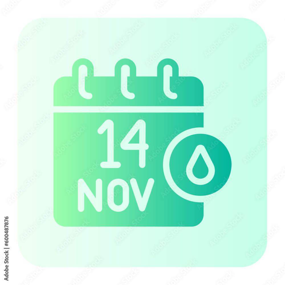 world diabetes day gradient icon world diabetes day gradient icon