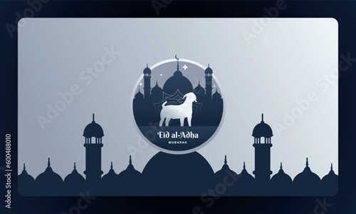 Eid al adha background illustration design vector